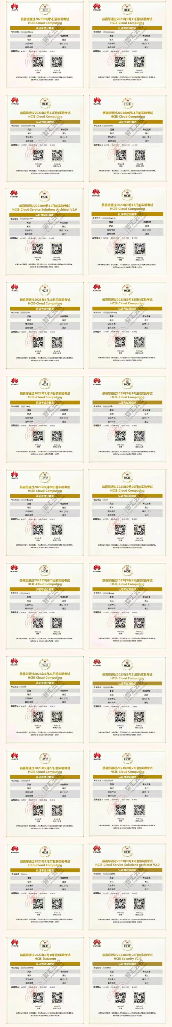 华为认证考试战报.jpg 华为认证考试战报.jpg